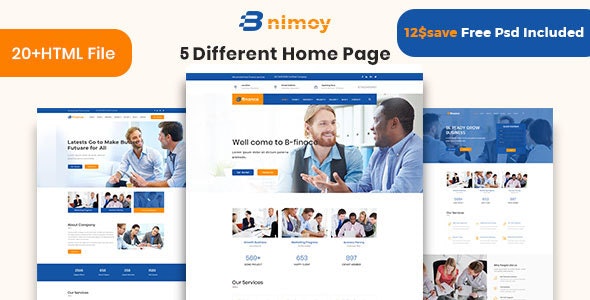 Binimoy - Finance & Business HTML5 Template