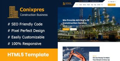 Conixpress - Construction Business HTML5 Template
