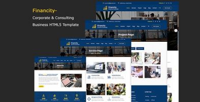Financity - Corporate & Consulting Business Template Financity - Corporate & Consulting Business Template