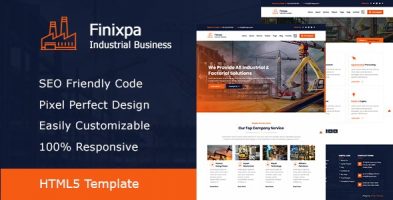 Finixpa - Industrial & Factorial Business HTML5 Template