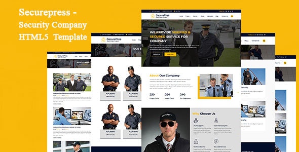 Securepress - Security Company HTML Responsive Template